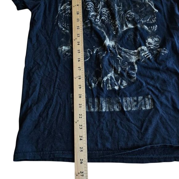 The walking dead mens Sz M black AMC promo short sleeve zombie print t shirt - Picture 5 of 6